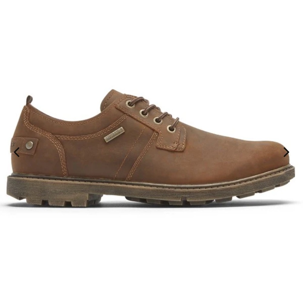 Rockport Mens Rugged Bucks 2 Plain‎ Toe Oxford Shoes Brown Waterproof 9W